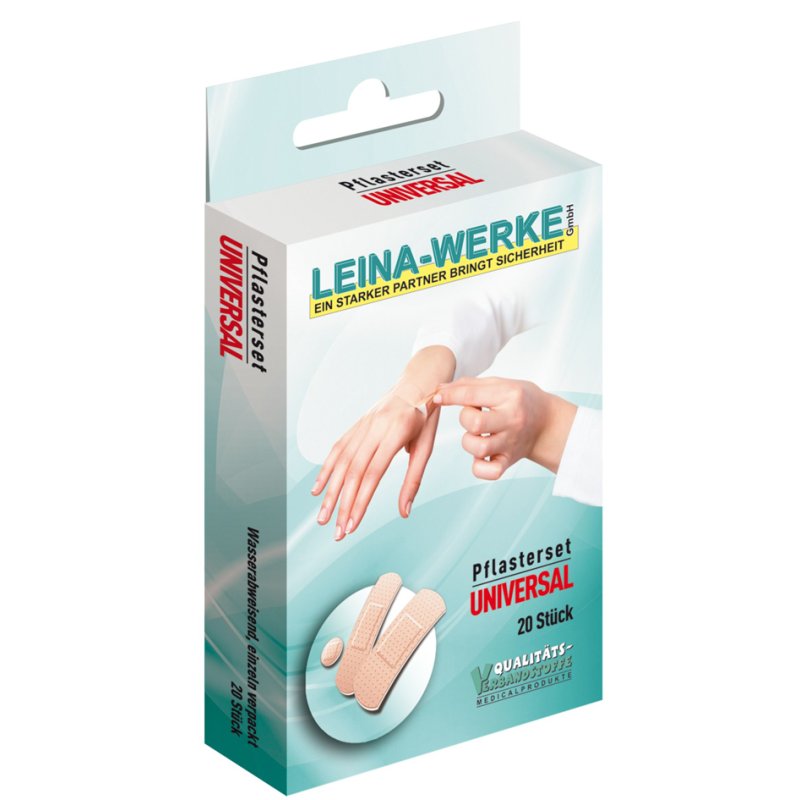 LEINA-WERKE pansements universels, couleur chair, hydrofuge, 20 pièces